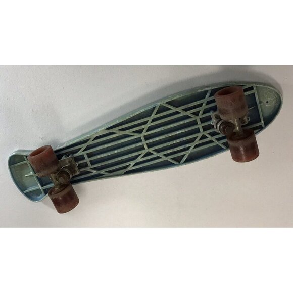 Vintage ATOMIC 1970' Blue Sturdy Ribbed Plastic Heavy Duty Skateboard 25.5''🩵 - Picture 5 of 5
